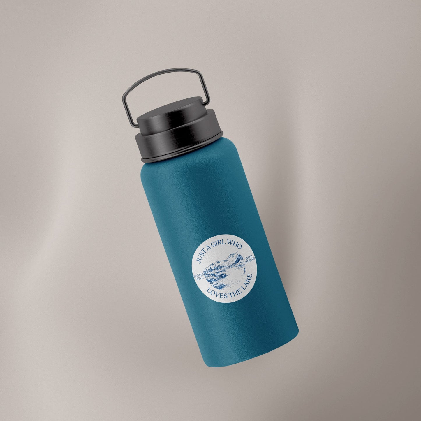 Just A Girl Who Loves The Lake (Decal) - clothing by TeeHivey.com (Image 2)