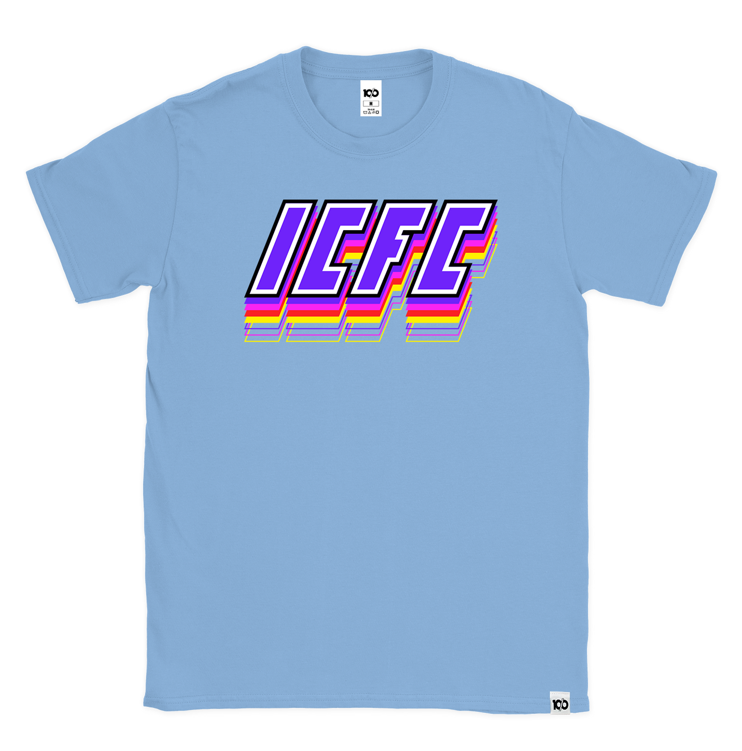 ten/o - 'ICFC Multicolor Logo' T-Shirt - Blue