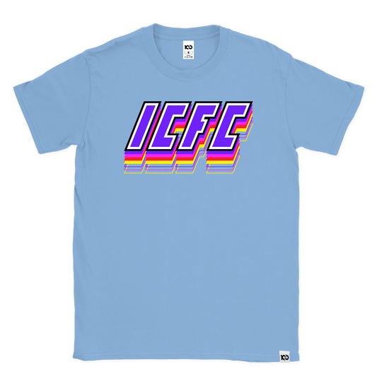 ten/o - 'ICFC Multicolor Logo' T-Shirt - Blue