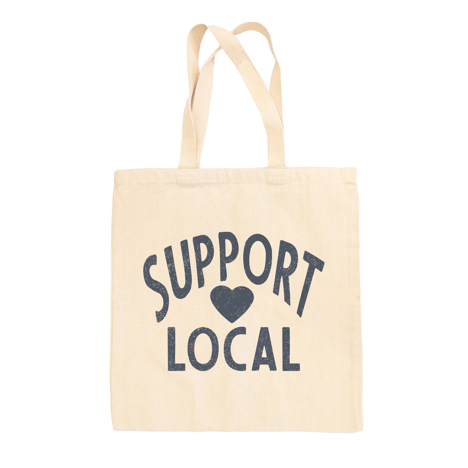 Support Local Heart Tote Bag - clothing by TeeHivey.com