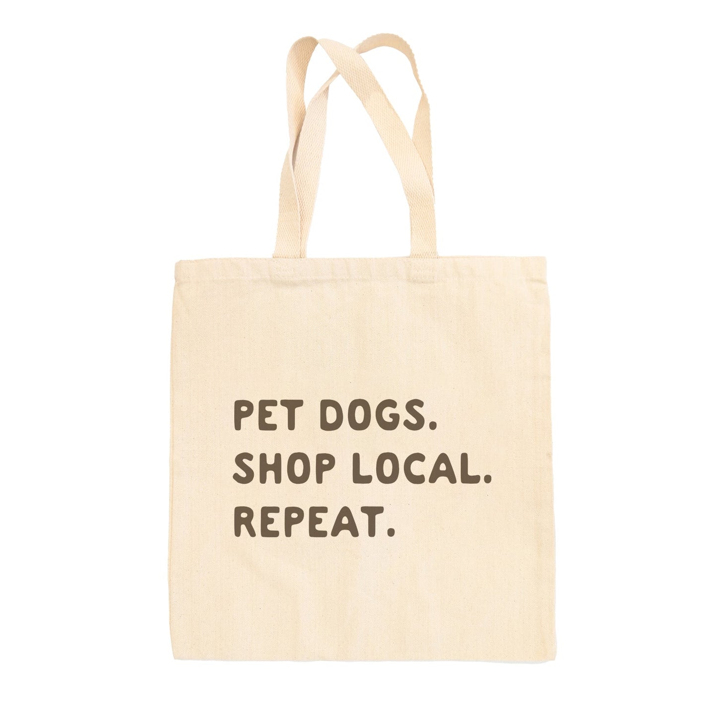 Pet Dogs Shop Local Repeat Tote Bag - clothing by TeeHivey.com