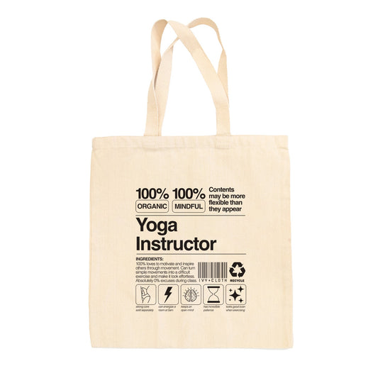 Yoga Instructor Tote Bag - clothing by TeeHivey.com (Image 1)
