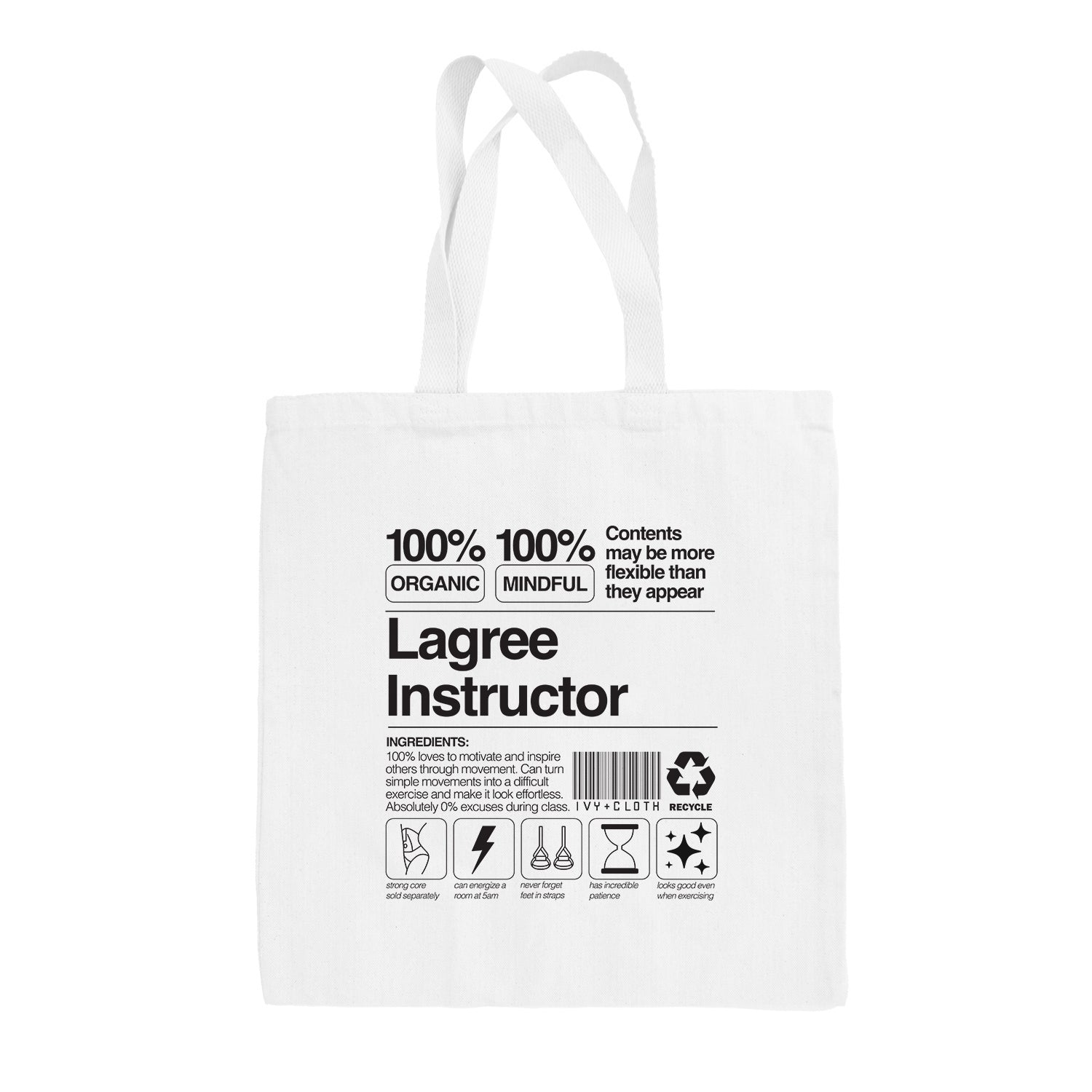Lagree Instructor Tote Bag - clothing by TeeHivey.com (Image 2)