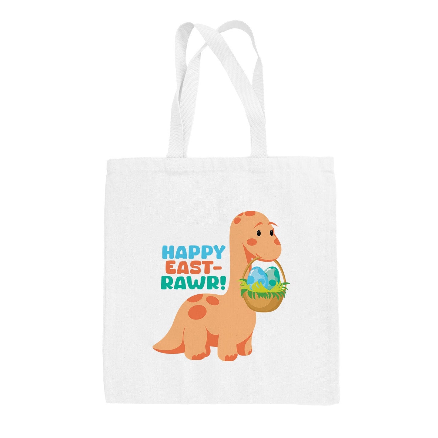 Happy East-Rawr Tote Bag - clothing by TeeHivey.com (Image 1)