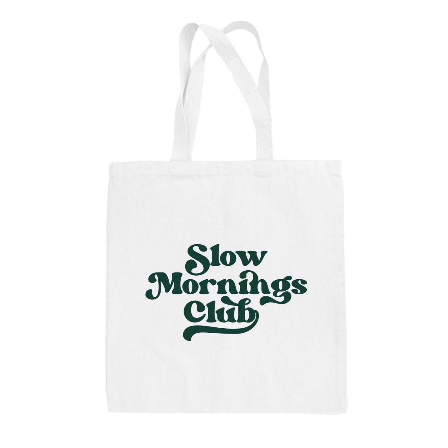 Slow Mornings Club Tote Bag - clothing by TeeHivey.com (Image 2)
