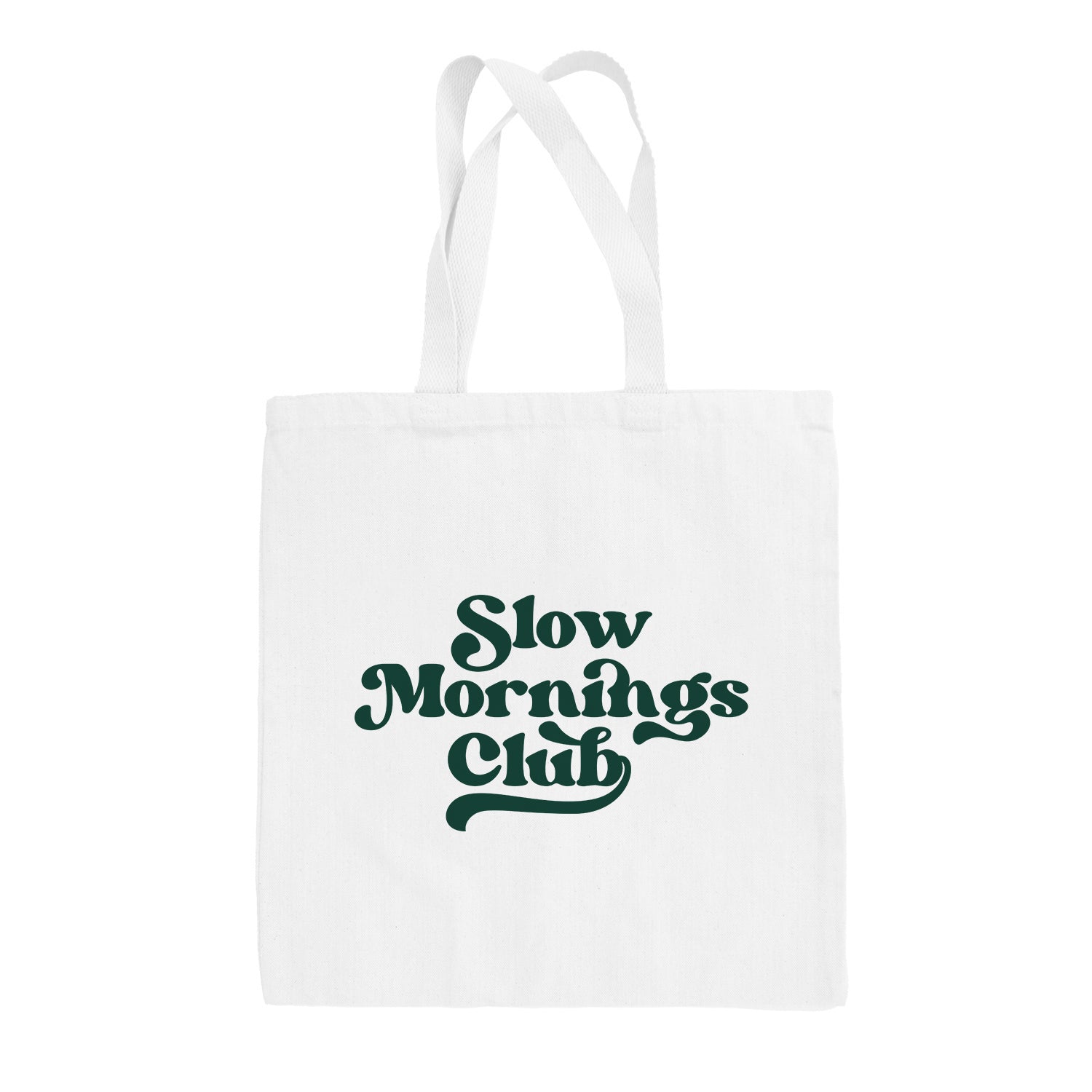 Slow Mornings Club Tote Bag - clothing by TeeHivey.com (Image 2)