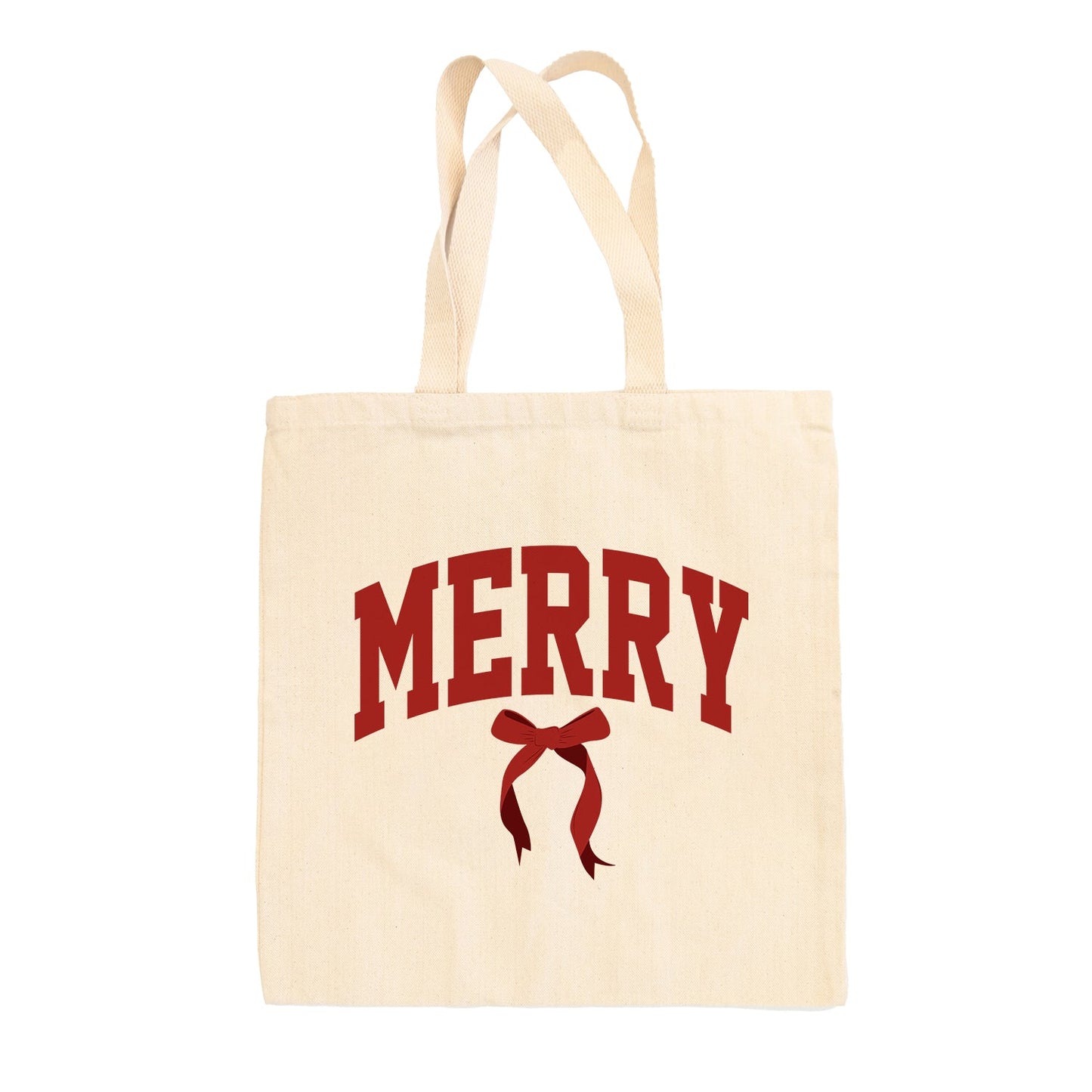 Merry Arch + Bow Tote Bag - clothing by TeeHivey.com (Image 1)