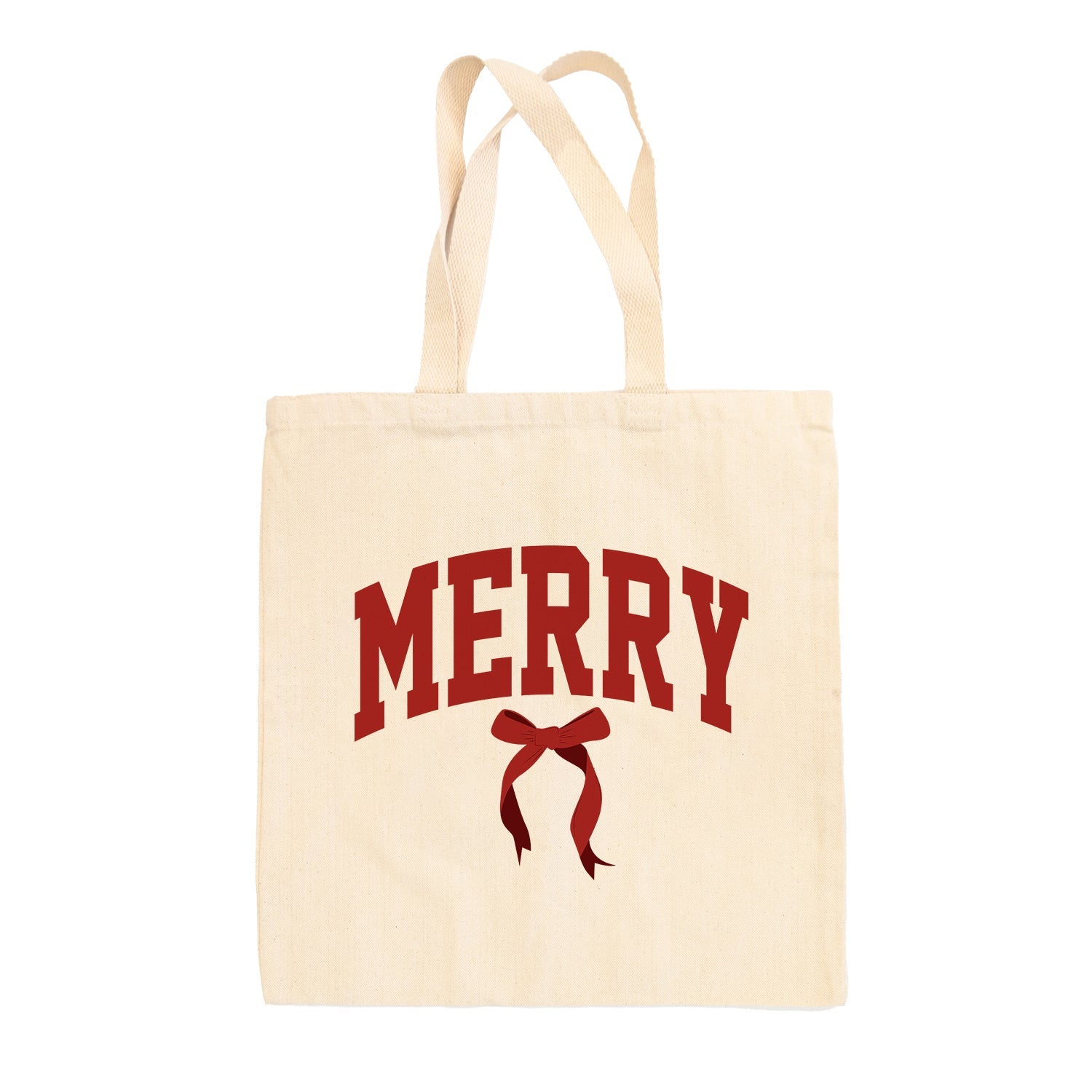 Merry Arch + Bow Tote Bag - clothing by TeeHivey.com (Image 1)
