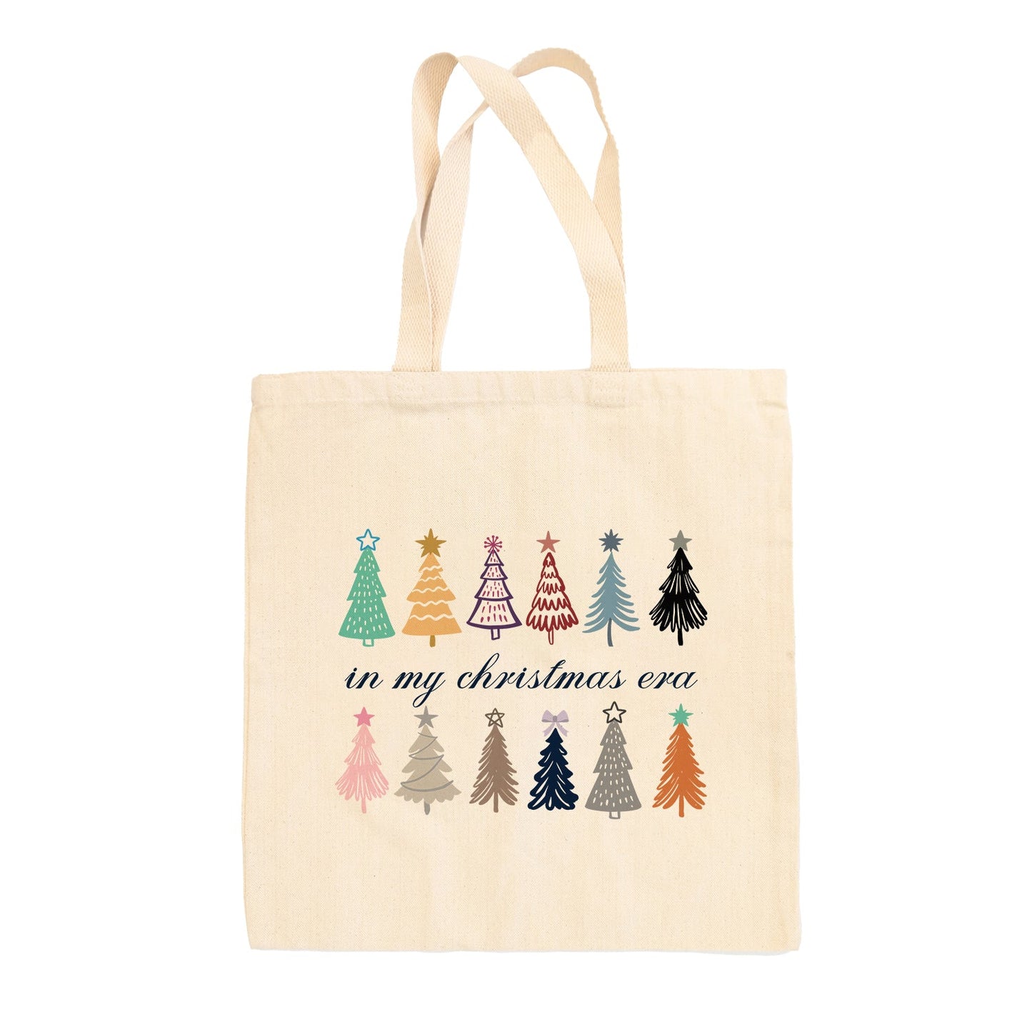 In My Christmas Era Christmas Tree Doodles Tote Bag - clothing by TeeHivey.com (Image 1)