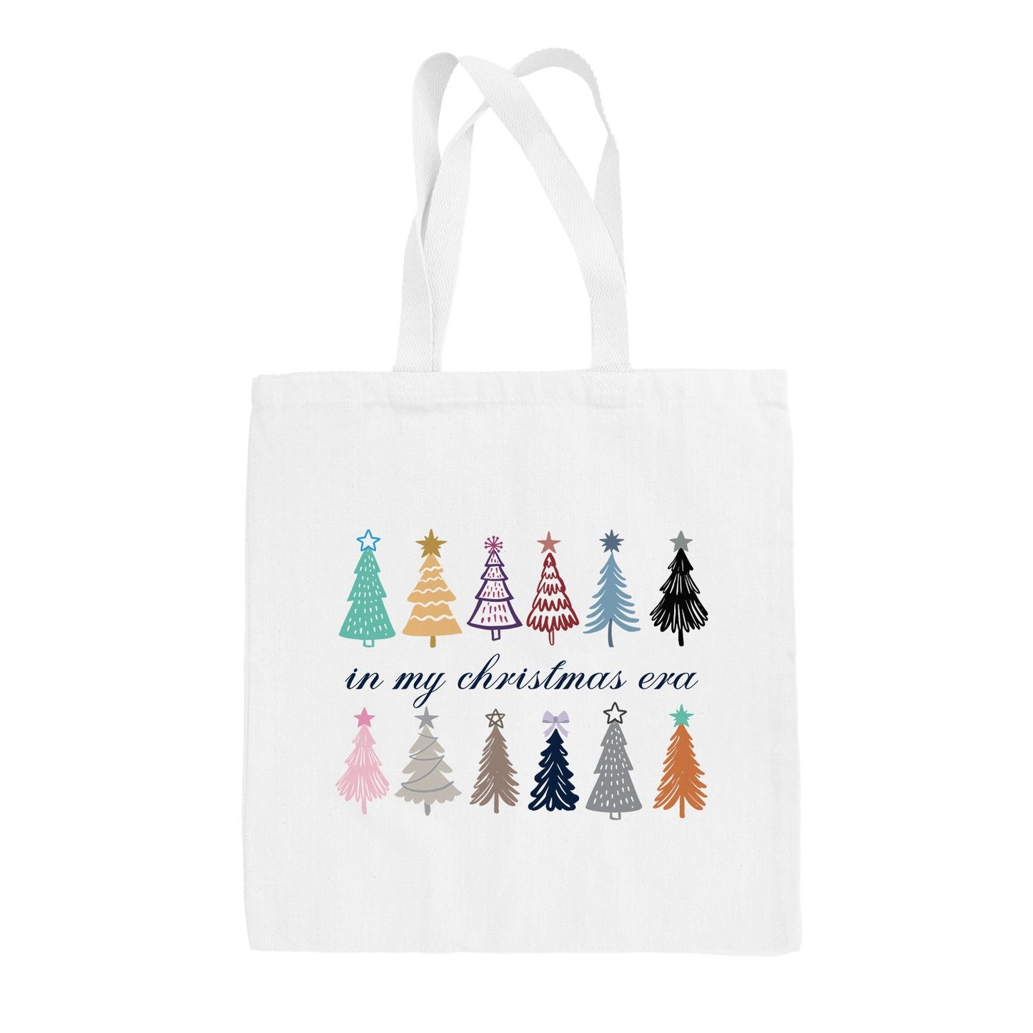 In My Christmas Era Christmas Tree Doodles Tote Bag - clothing by TeeHivey.com (Image 2)
