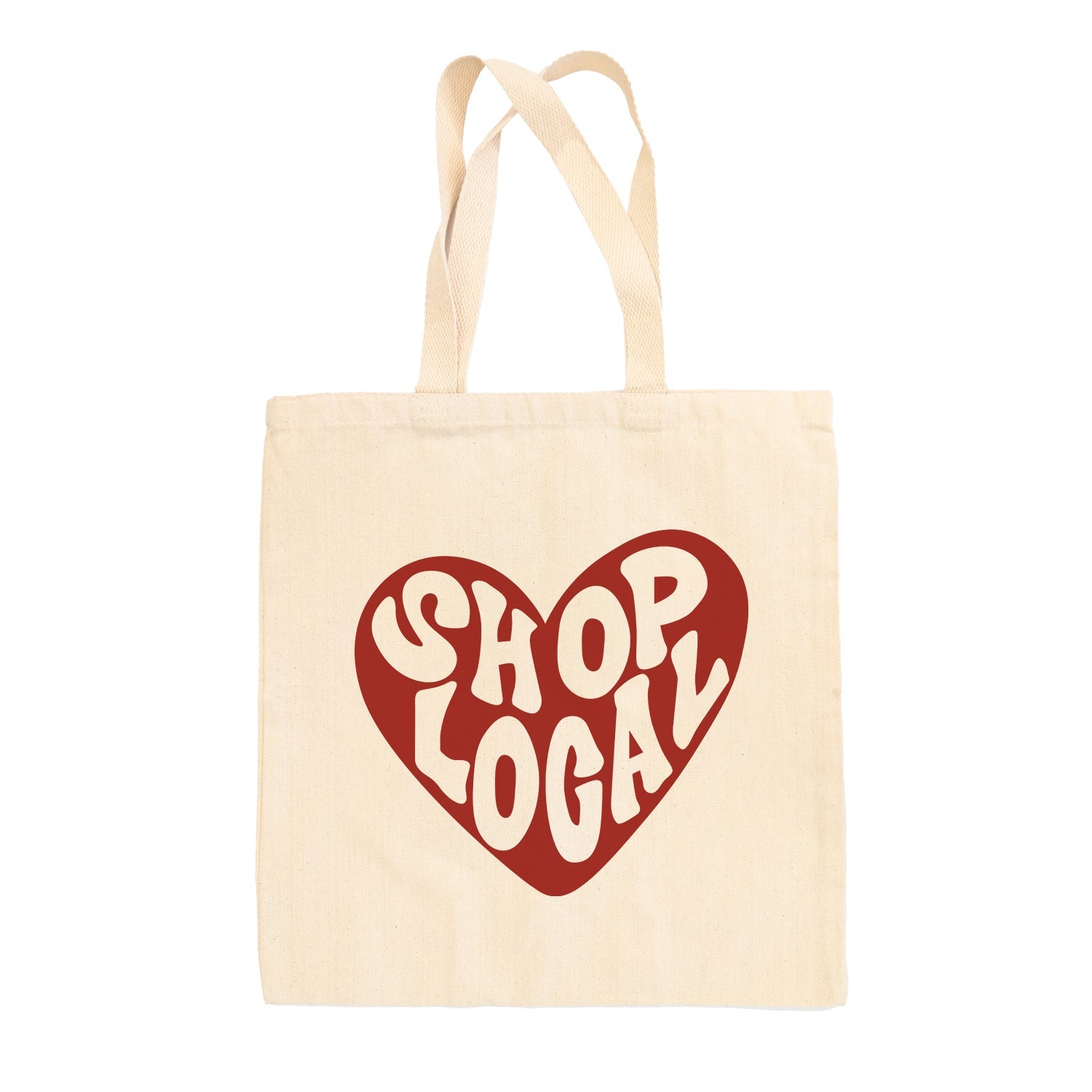Shop Local Red Heart Tote Bag - clothing by TeeHivey.com (Image 1)