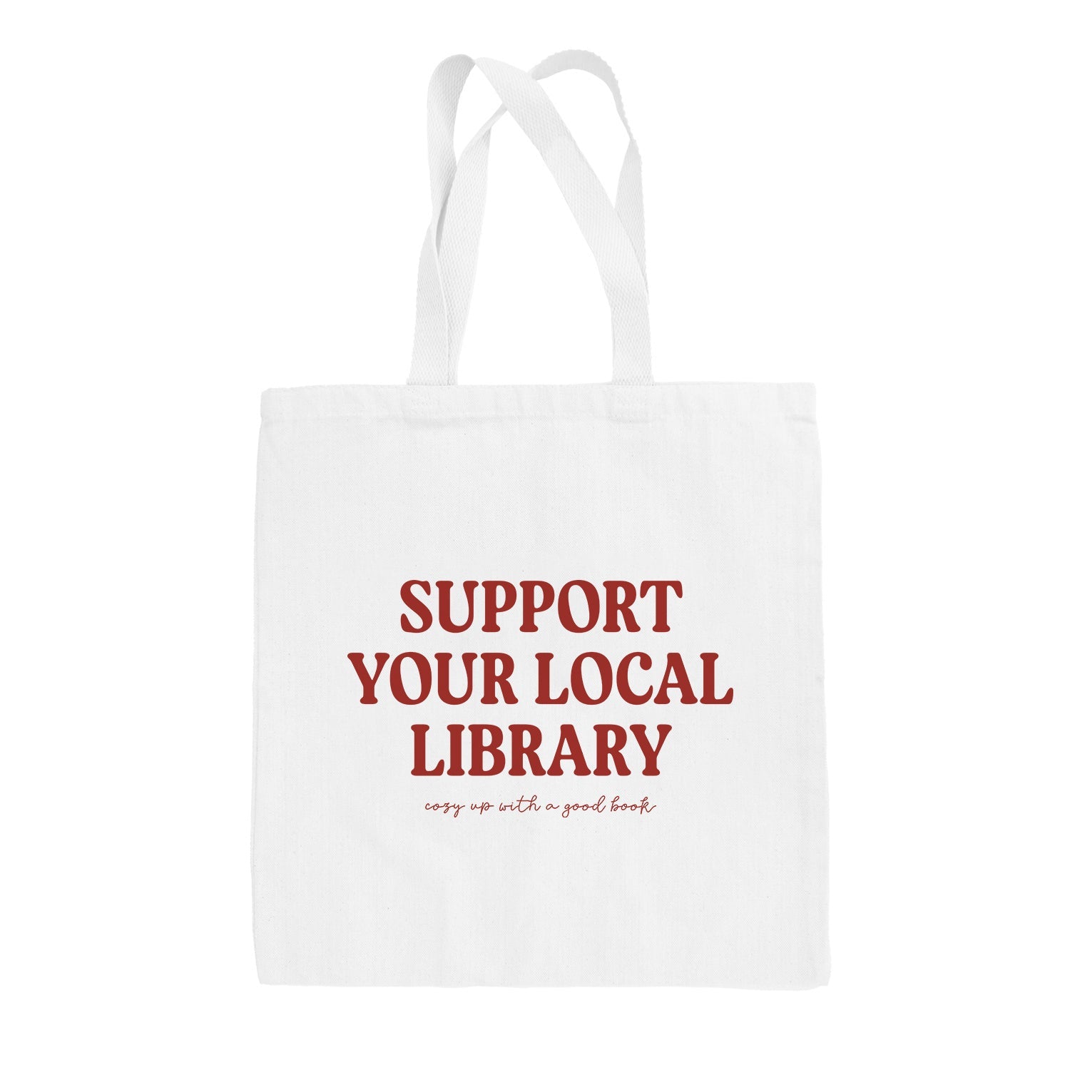 Support Your Local Library Tote Bag - clothing by TeeHivey.com (Image 2)