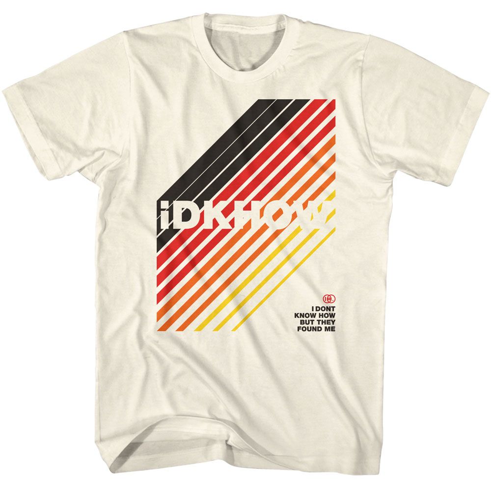 Idkhow - Diagonals - American Classics - Solid Off-White Adult Short Sleeve T-Shirt - clothing by TeeHivey.com (Image 1)