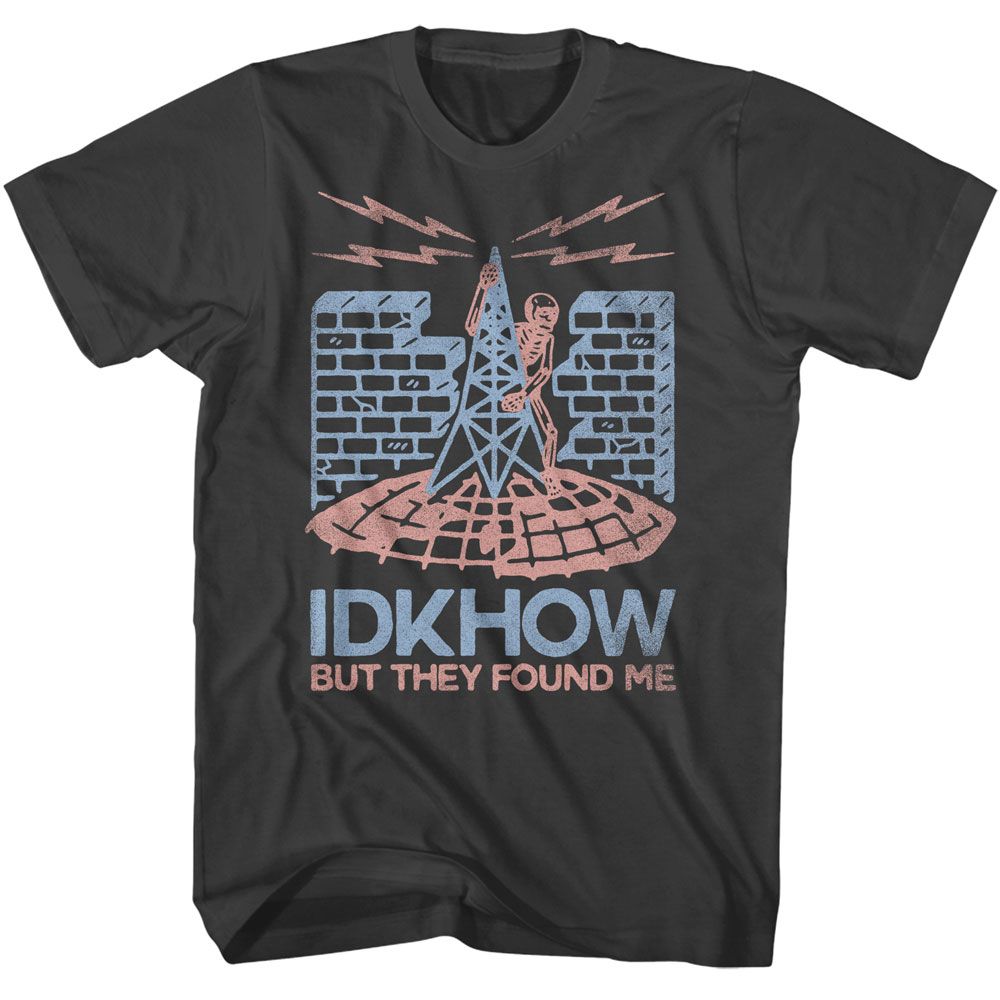 Idkhow - Radio Skeleton - American Classics - Solid Gray Adult Short Sleeve T-Shirt - clothing by TeeHivey.com (Image 1)