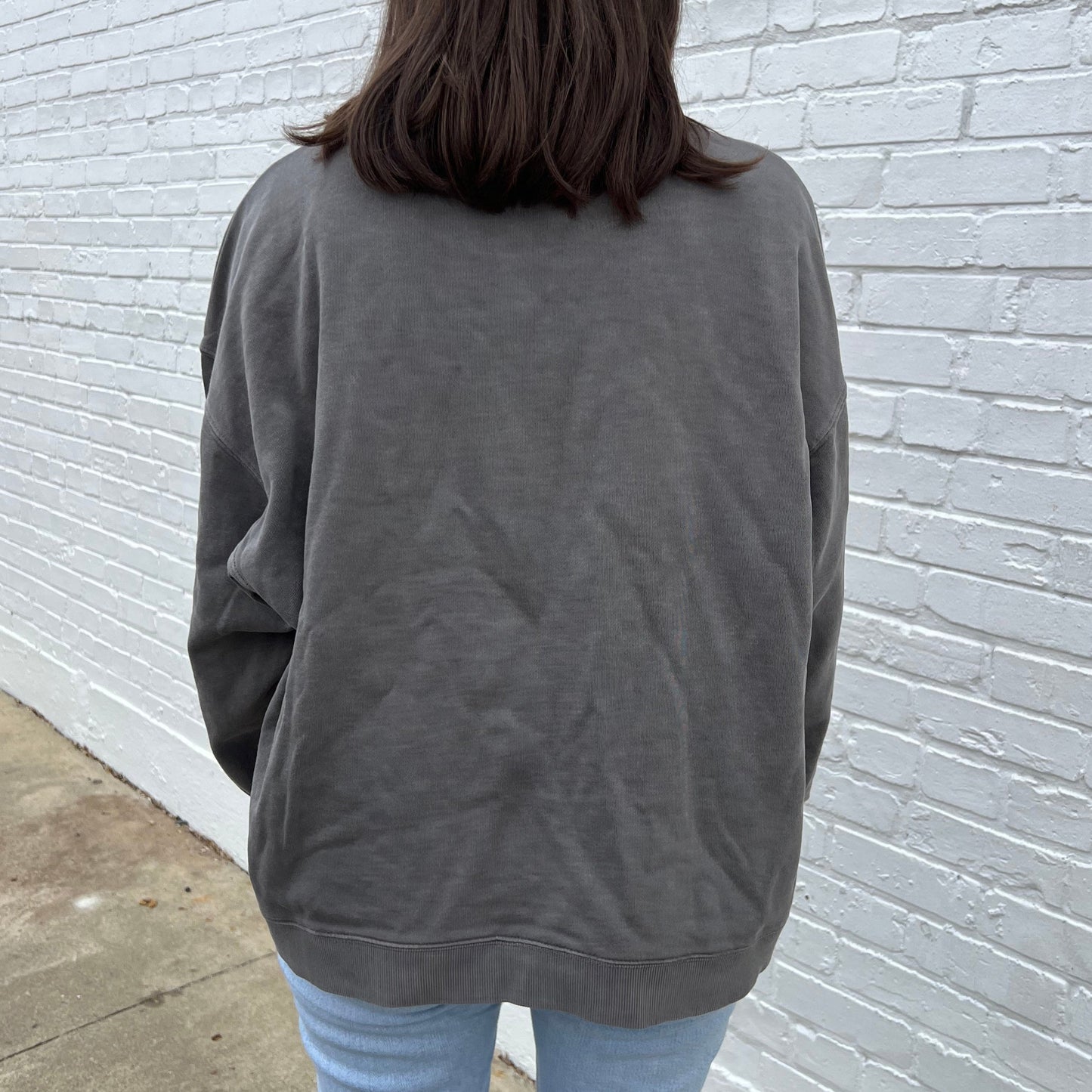 Smoke Oversized Boxy Crew - clothing by TeeHivey.com (Image 2)