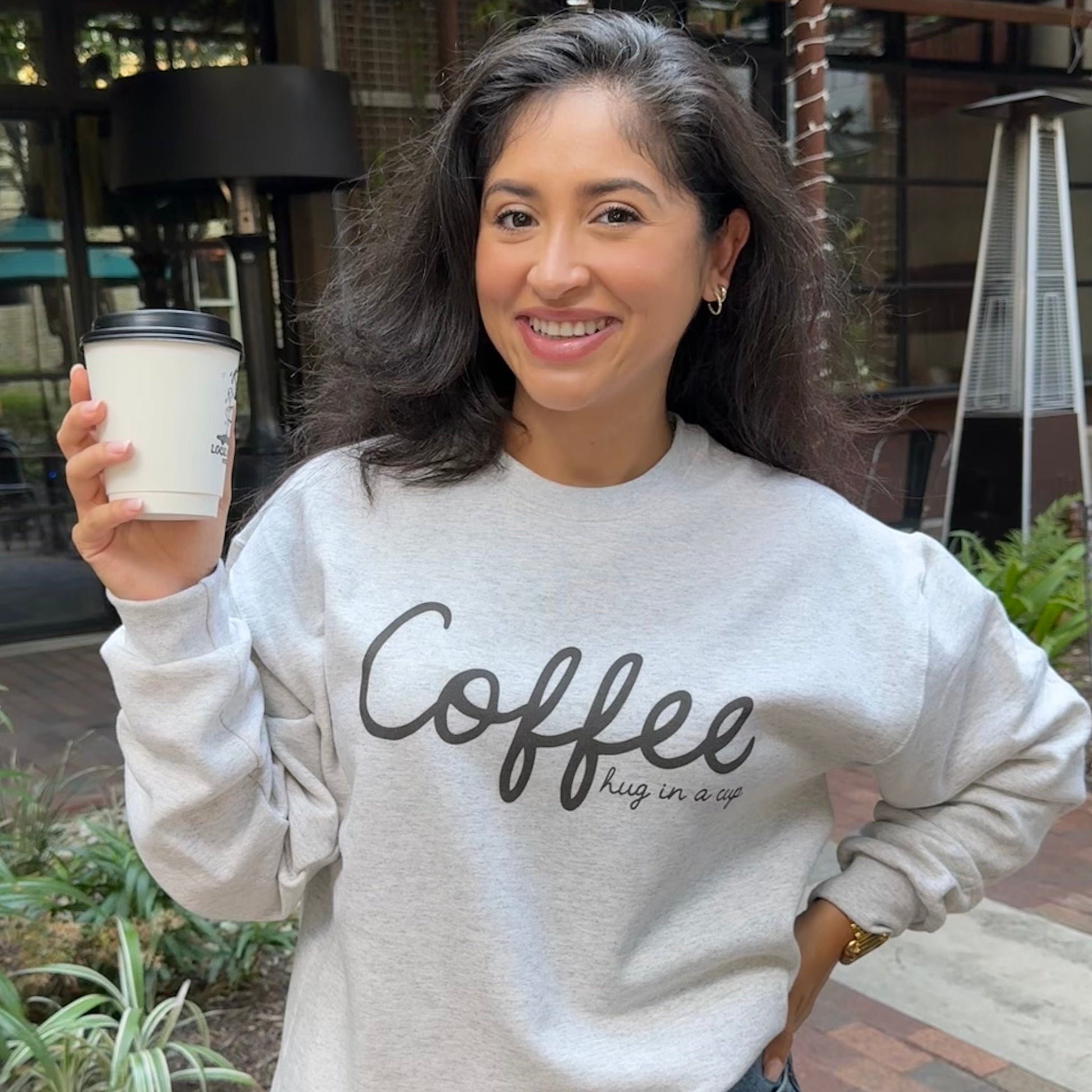 Coffee Hug In A Cup Script - clothing by TeeHivey.com (Image 1)