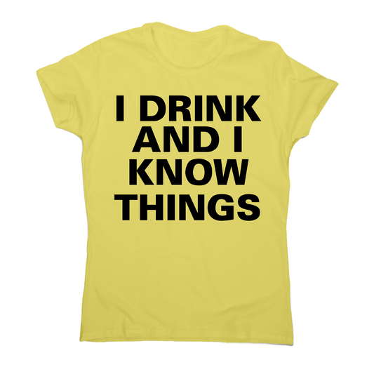 I drink and I  funny fishing t-shirt women's