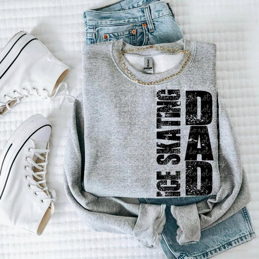 Ice Skating Dad DTF Transfers - THIS IS NOT A SHIRT