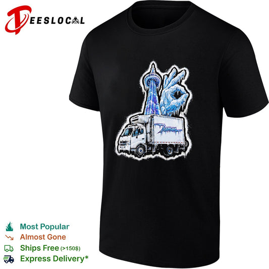 Iceman Toronto CN Tower ok hand sign frozen ice delivery truck streetwear shirt