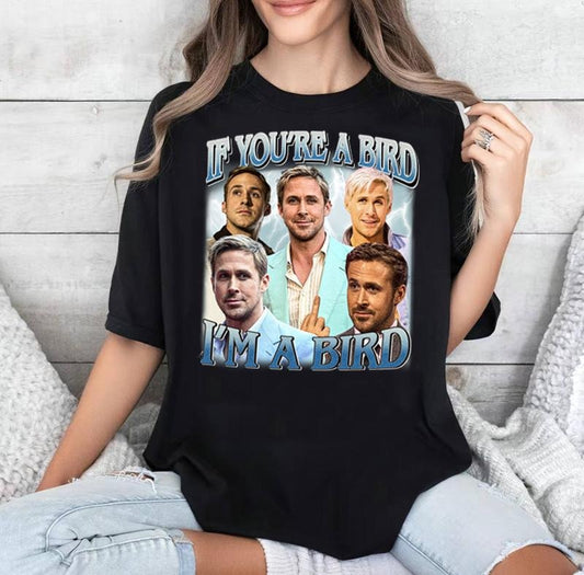 If You're A Bird, I'm A Bird  Unisex Softstyle Vintage Shirt, Gift For Woman and Man Unisex T-Shirt