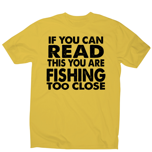 If you can read funny fishing t-shirt men's