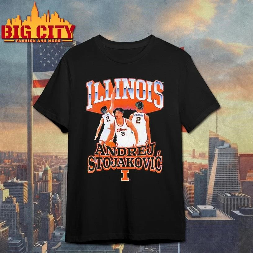 Illinois Basketball Andrej Stojakovic graphic Shirt