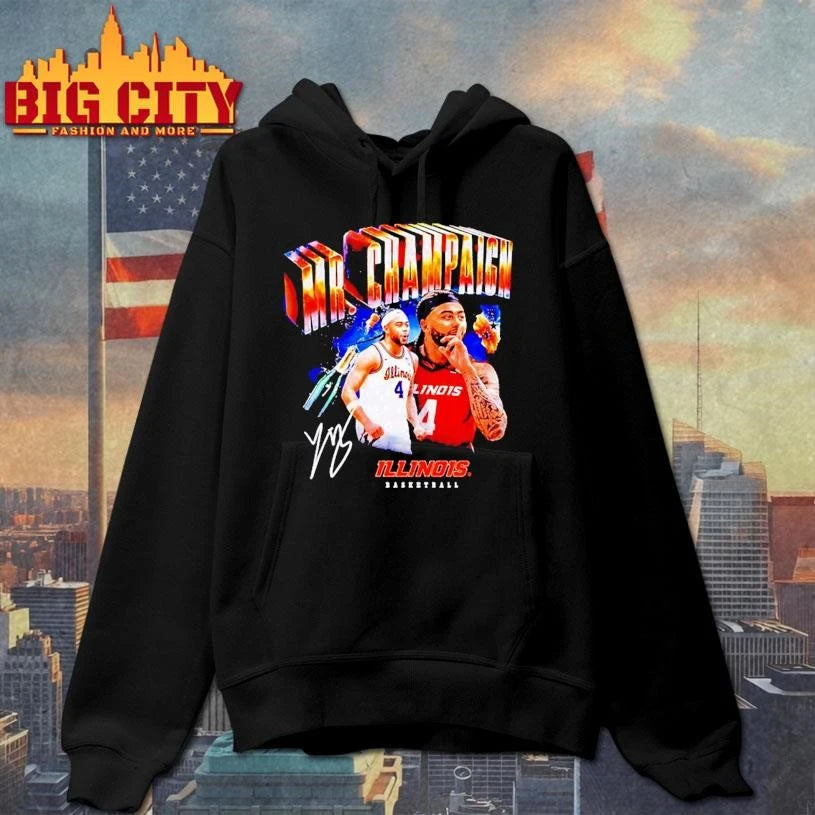 Illinois Basketball Kylan Boswell Mr Champaign signature graphic Shirt