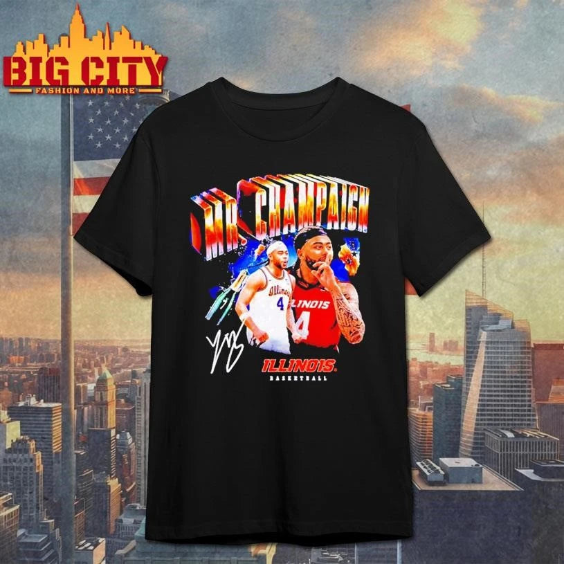 Illinois Basketball Kylan Boswell Mr Champaign signature graphic Shirt