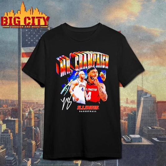 Illinois Basketball Kylan Boswell Mr Champaign signature graphic Shirt