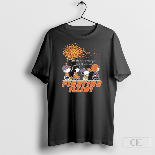 Illinois Fighting Illini And The Peanuts Character Its The Most Wonderful Time Of The Year