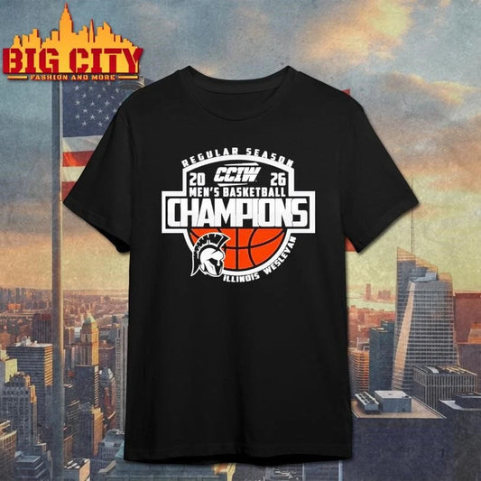 Illinois Wesleyan Men’s Basketball CCIW Regular Season Champions 2026 Shirt