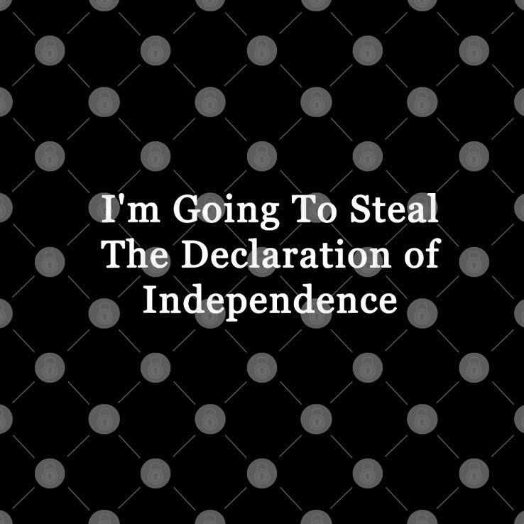 I’m Going To Steal The Declaration Of Independence Shirt