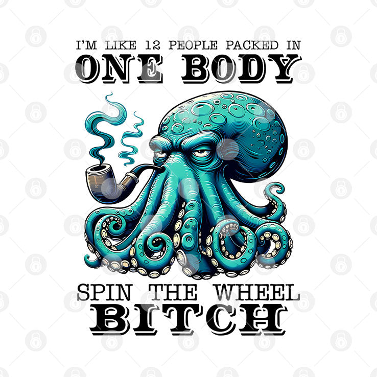 I’m Like 12 People Packed In One Body Spin The Wheel Bitch T Shirt