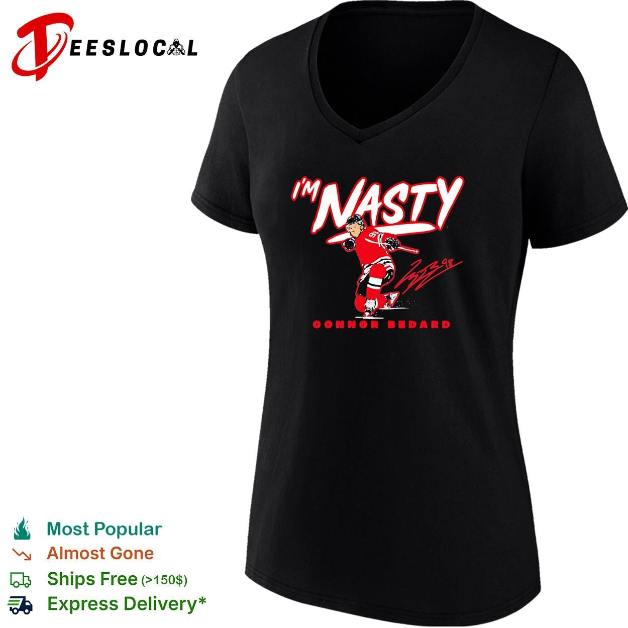 I’m Nasty Connor Bedard Chicago Blackhawks signature shirt