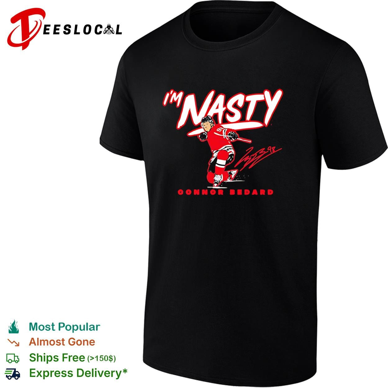 I’m Nasty Connor Bedard Chicago Blackhawks signature shirt