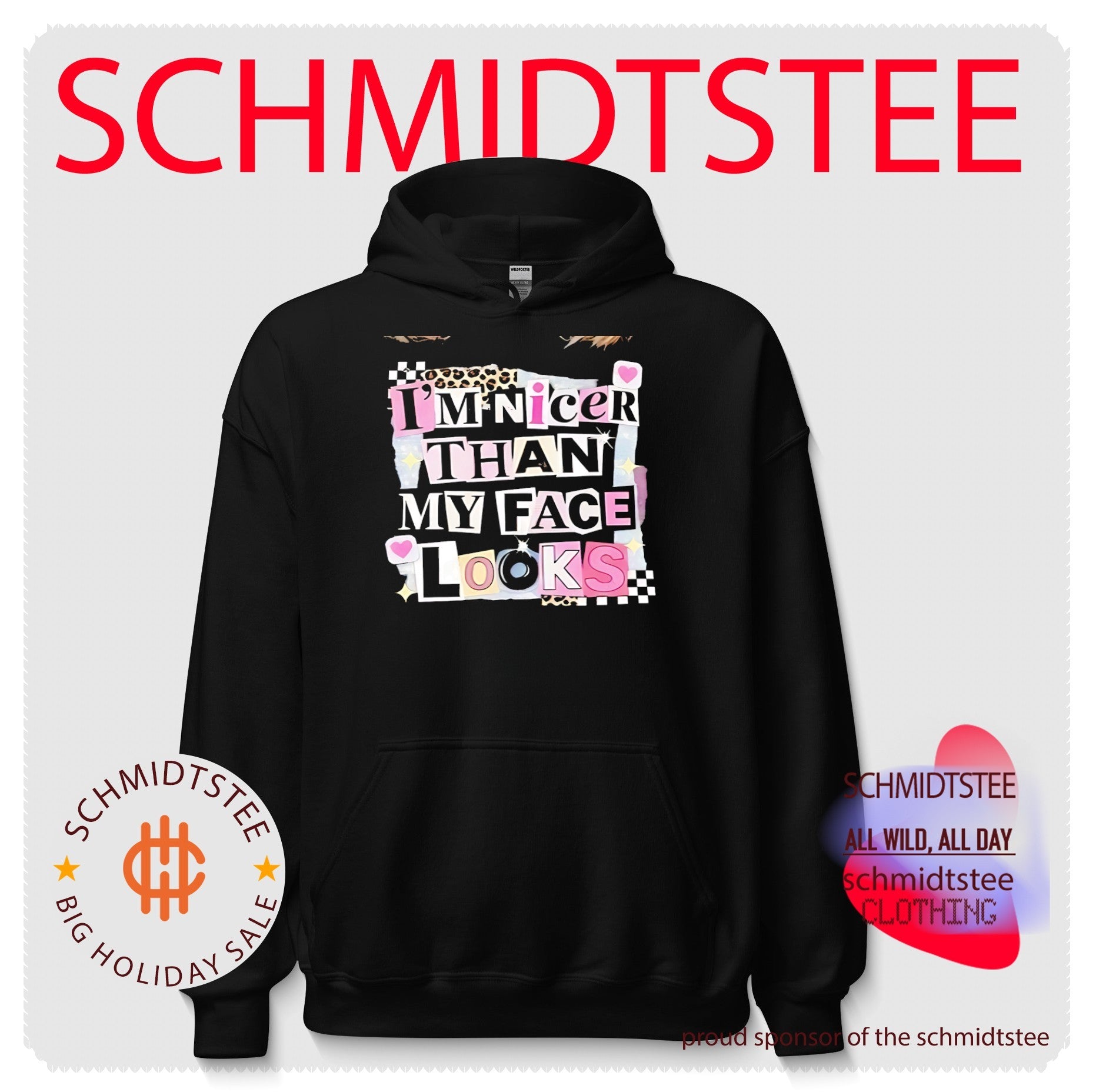 I’m nicer than my face looks shirt