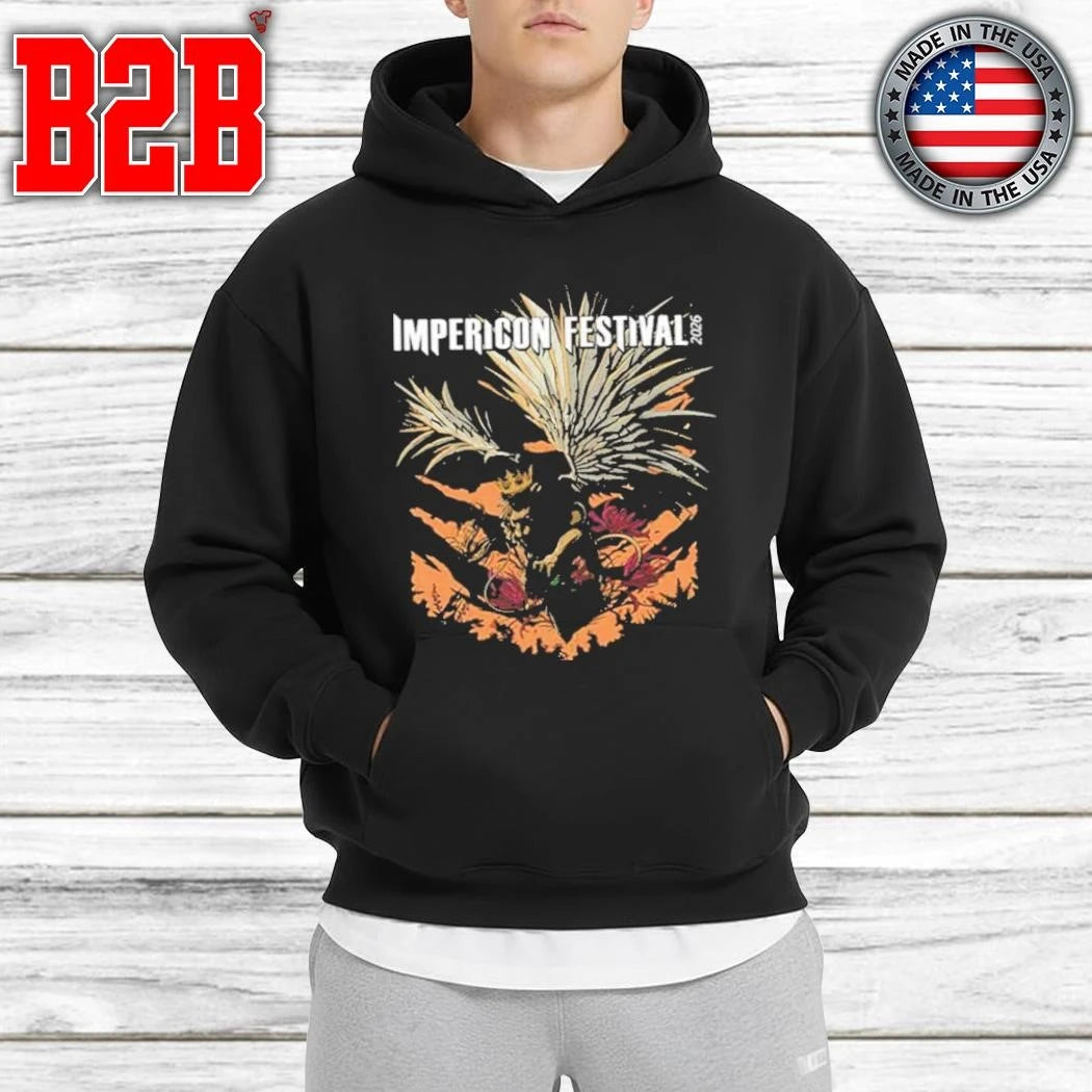 Impericon Festival Leipzig 2026 Merch Tee For June 26-27 2026 Black Shirt