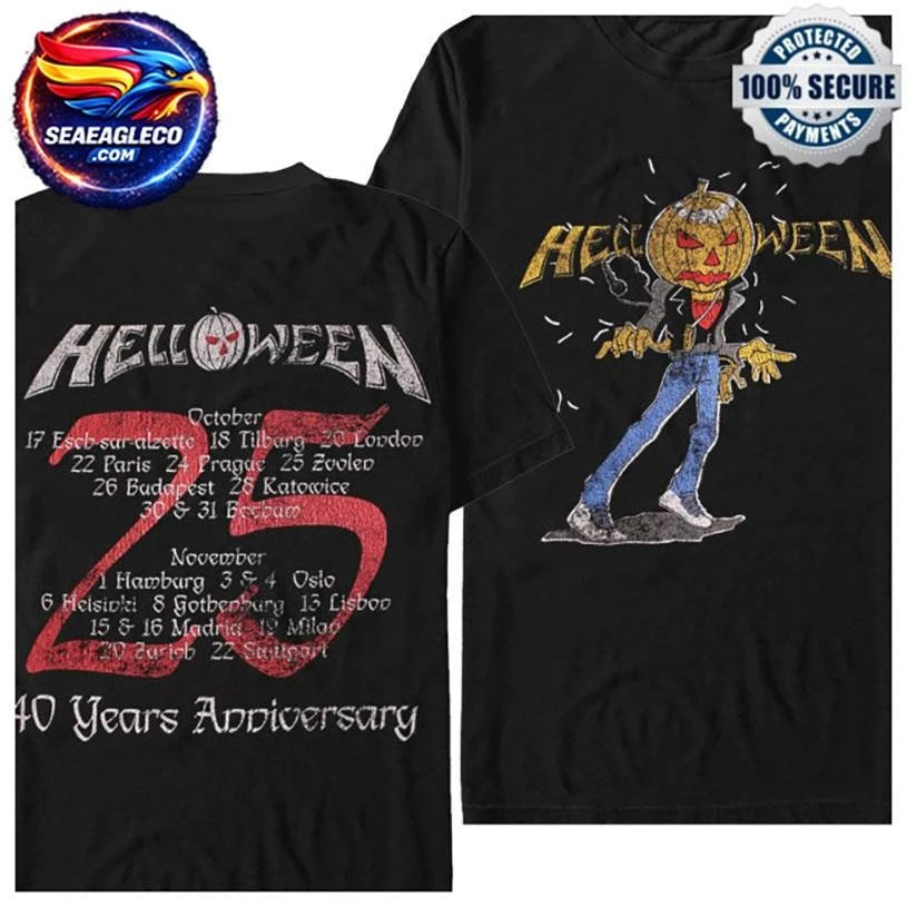 Impericon Helloween  Jack O Lantern Tour 2025 Two Sided Shirt