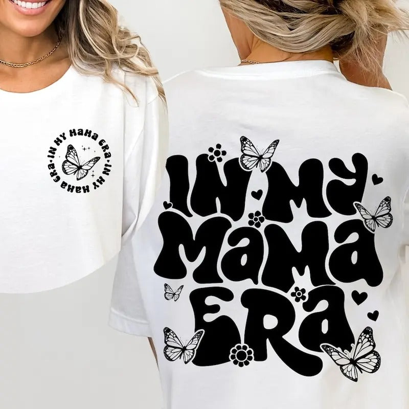 In My Mama Era Shirt, Mama Era Shirt, Retro Mama Shirt, Butterfly Shirt - clothing by TeeHivey.com
