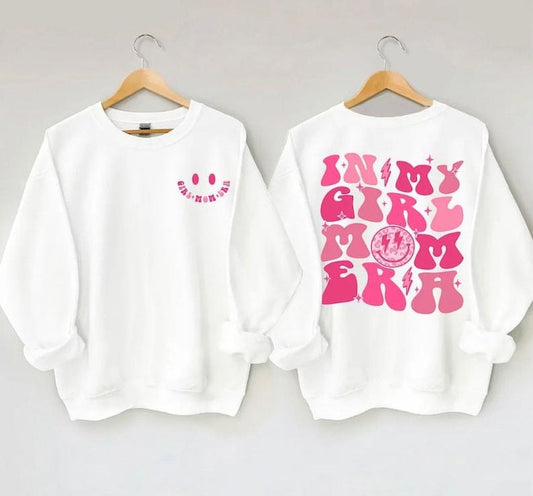 In my girl mom era shirt crewneck shirt girl mom gifft 2 side  Hoodie and Sweater; T-shirt Cotton Womenswear