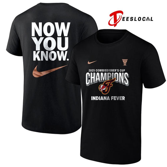 Indiana Fever Eastern commissioner’s cup champions now you know logo shirt