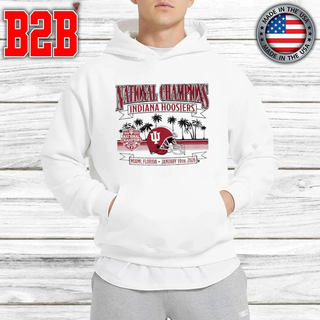 Indiana Football 2025 CFP National Champions Local Helmet Shirt