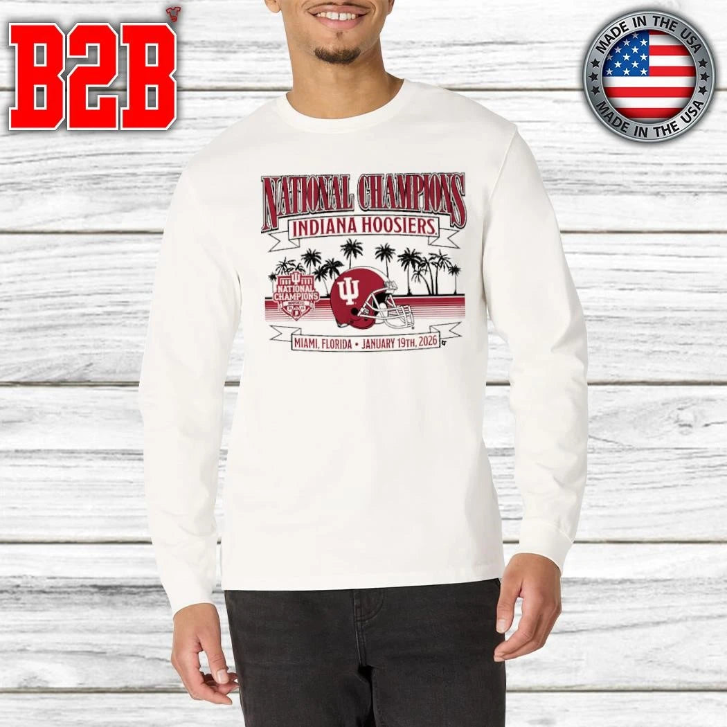 Indiana Football 2025 CFP National Champions Local Helmet Shirt
