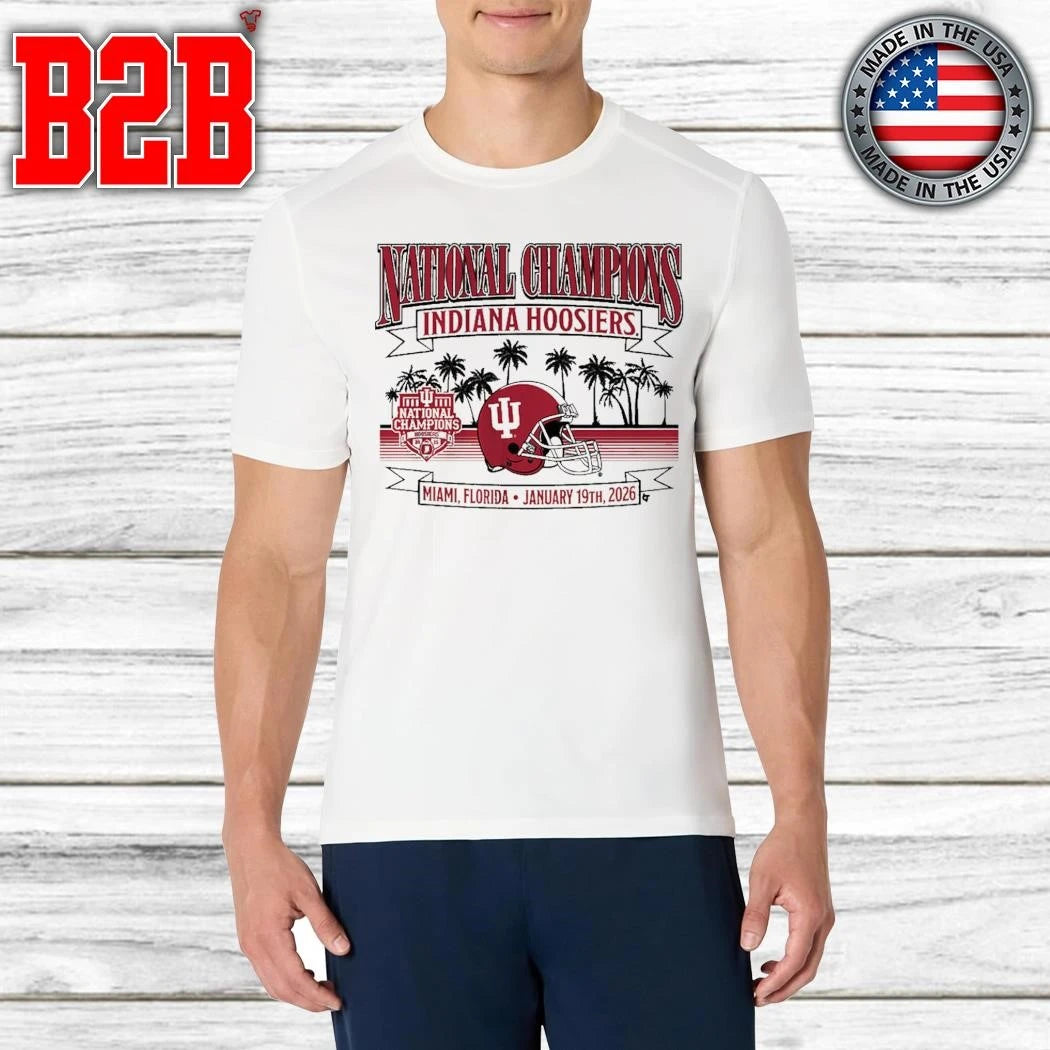 Indiana Football 2025 CFP National Champions Local Helmet Shirt