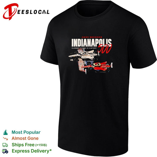 Indianapolis 500 0233 seconds closest finish in history racing shirt