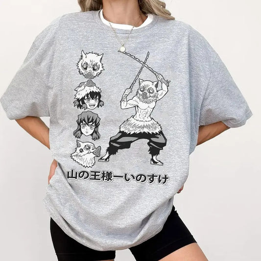 Inosuke Beast Breathing Shirt - Kimetsu no Yaiba #Demon Slayer Manga T-Shirt for Men - Menswear, Top