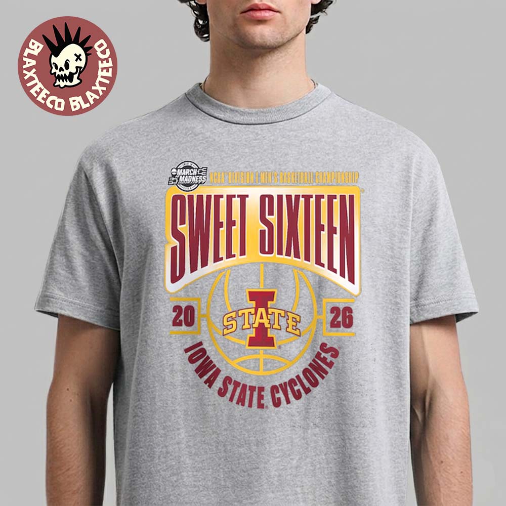 Iowa State Cyclones Men’s Basketball 2026 NCAA March Madness Sweet 16 T-Shirt