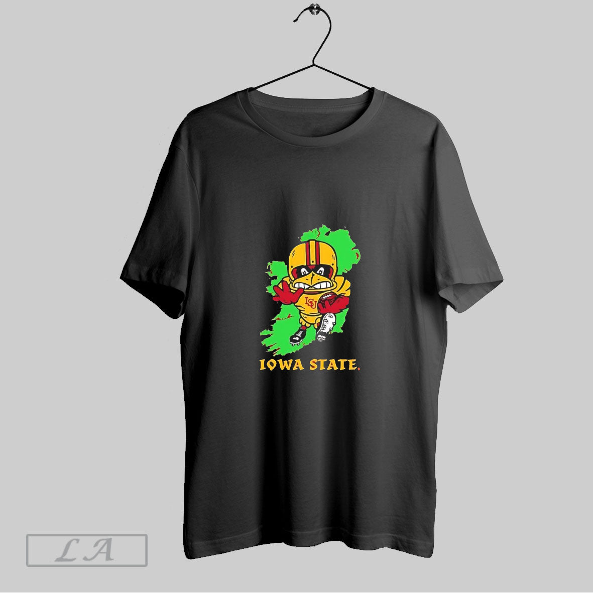 Iowa State Cyclones Football Mascot Jump Up Graphic - clothing by TeeHivey.com