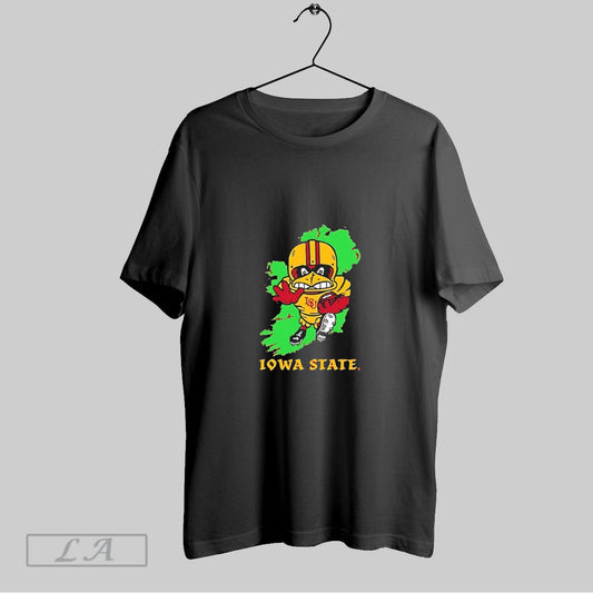 Iowa State Cyclones Football Mascot Jump Up Graphic - clothing by TeeHivey.com