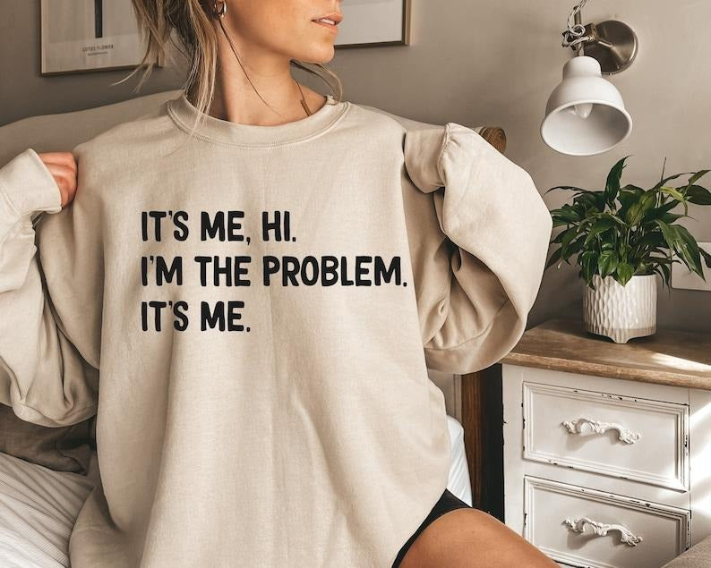 Its Me Hi I'm the Problem Black And White Book Spines  Hoodie and Sweater; T-shirt